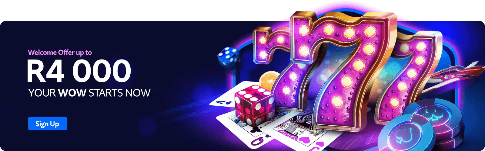 Jackpot City Welcome offer up to R4,000